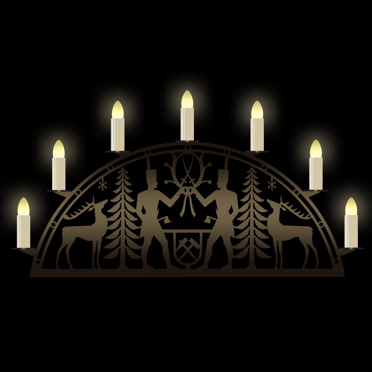 Schwibbogen "Hirsche"