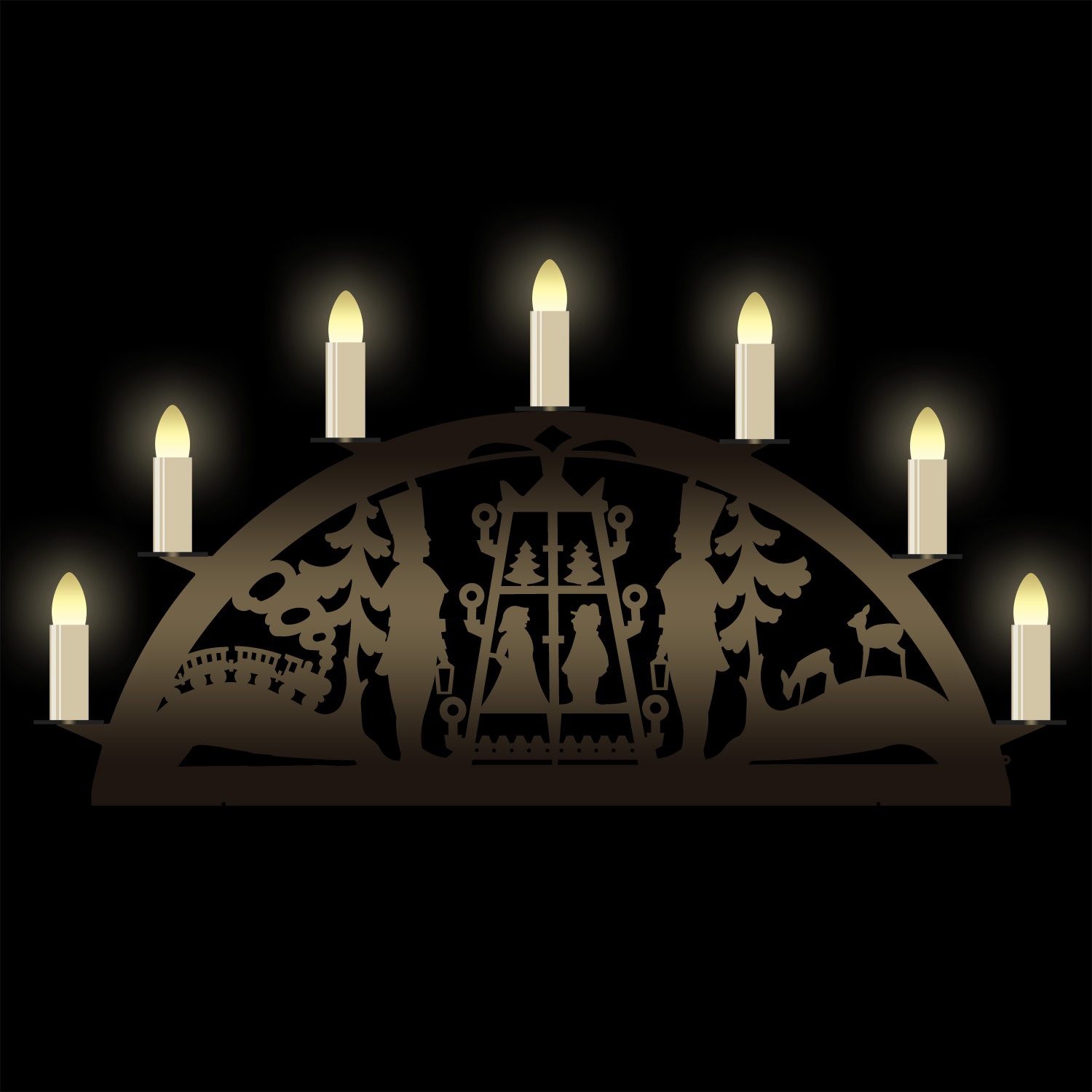 Schwibbogen "Pyramide"